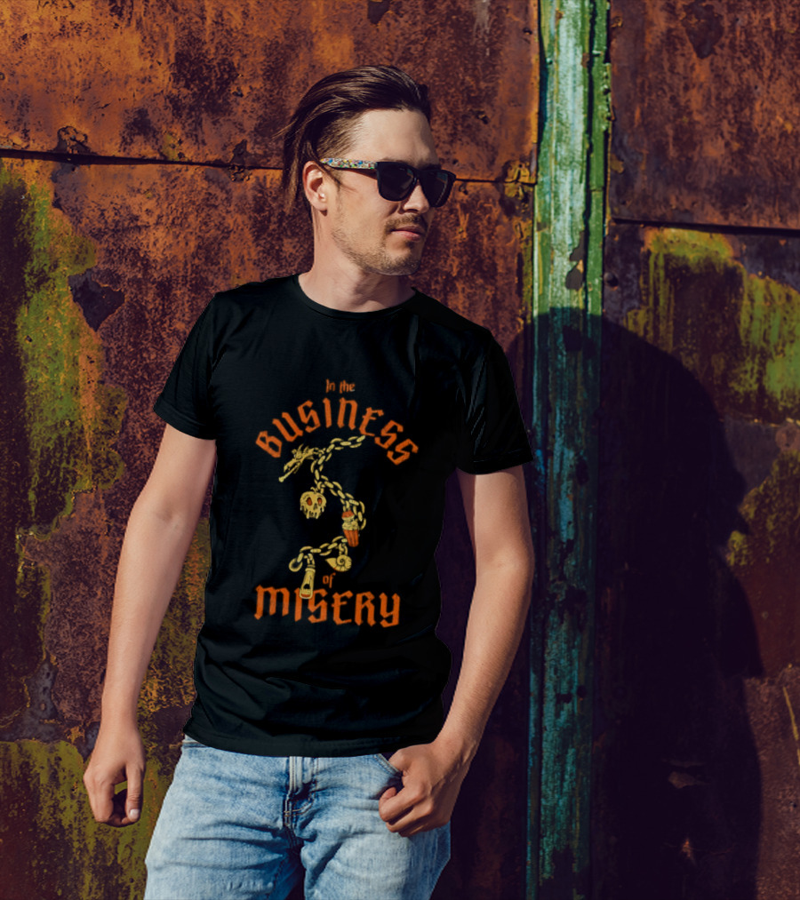 In The Business Of Misery Chain With Charms T-Shirt