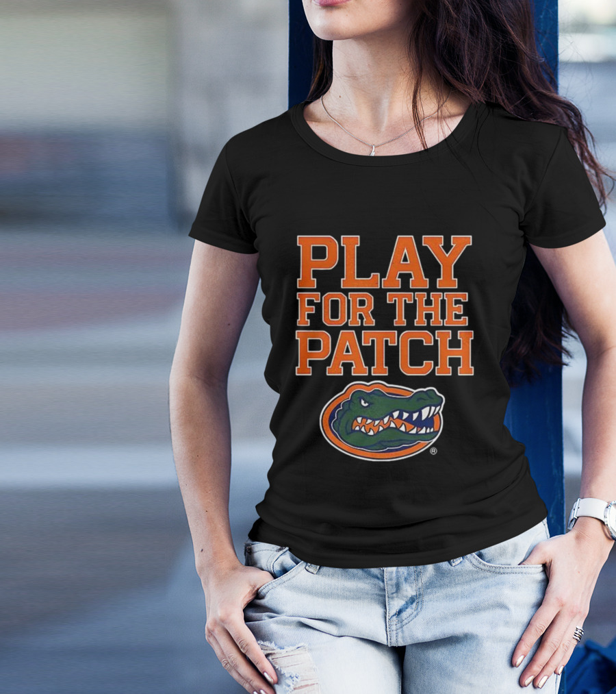 Play For The Patch Florida Gators Alligator Emblem T-Shirt