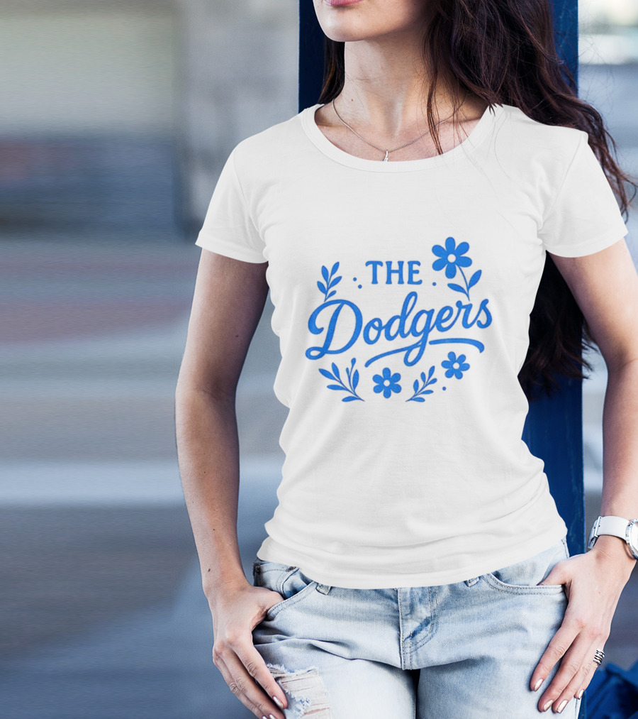 Floral Dodgers World Series 2025 Los Angeles Dodgers Flowers T-Shirt