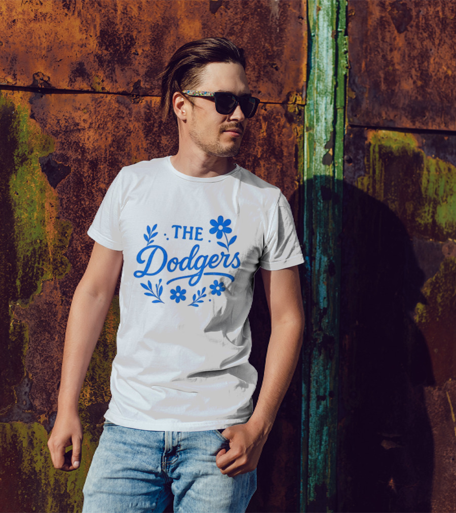 Floral Dodgers World Series 2025 Los Angeles Dodgers Flowers T-Shirt