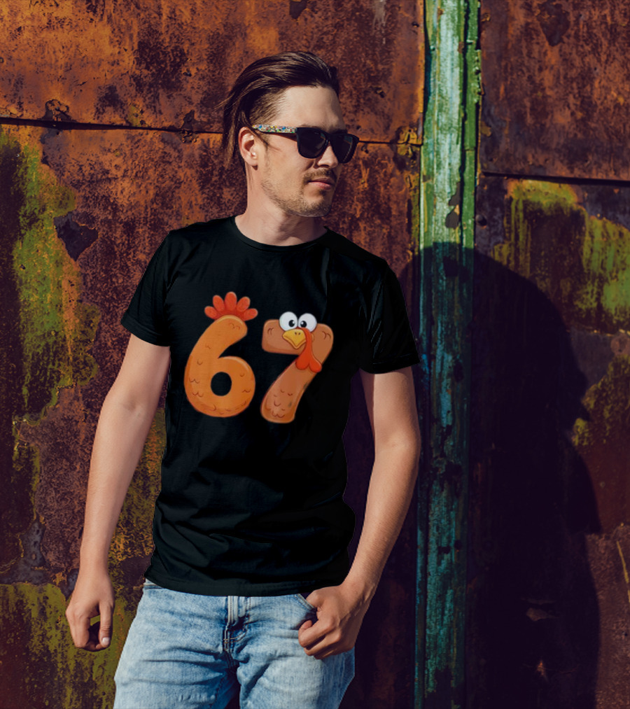 67 Thanksgiving Turkey Cool Fall Farm Fun T-Shirt