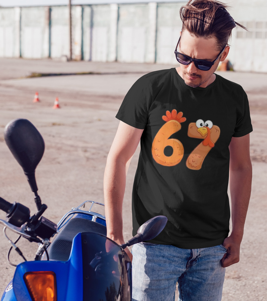 67 Thanksgiving Turkey Cool Fall Farm Fun T-Shirt