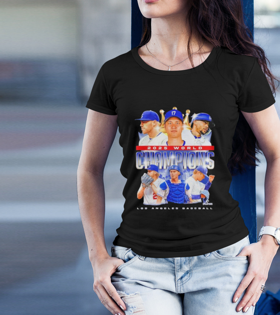 2025 World Champions Los Angeles Baseball Series T-Shirt