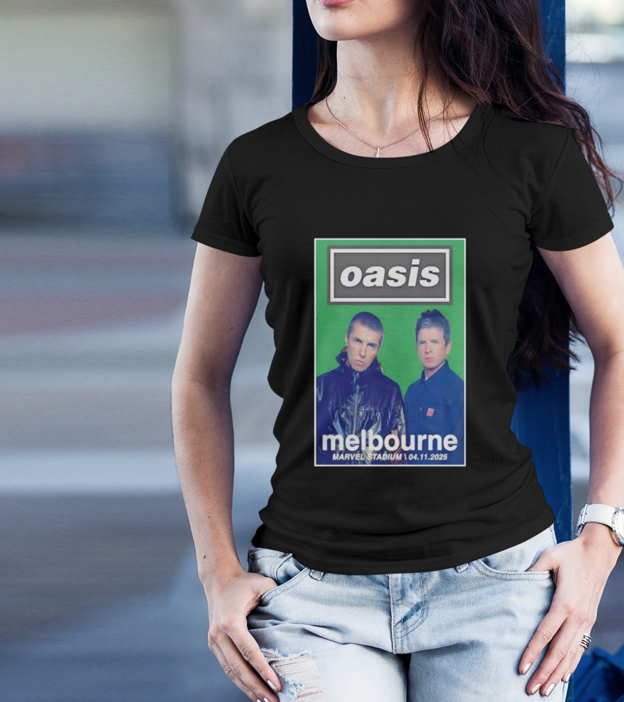 Oasis Melbourne November 4 2025 Marvel Stadium T-Shirt