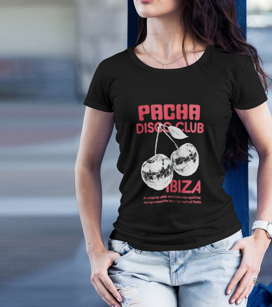 Pacha Disco Club Ibiza Cherry Mirror Balls Unique Vibe T-Shirt