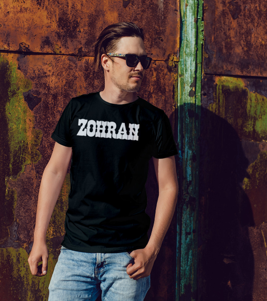 ZOHRAN Text Bold Graphic T-Shirt