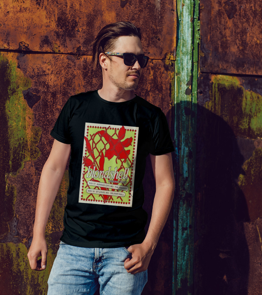 Blondshell Missouri 2025 Tour Kansas City St Louis Nov 17 The Truman Nov 18 Delmar Hall T-Shirt