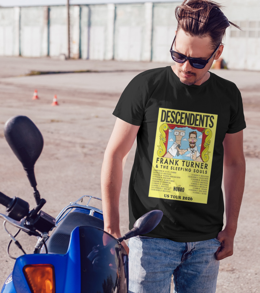 Descendents Frank Turner & The Sleeping Souls NOBRO US Tour 2026 With Concert Dates T-Shirt