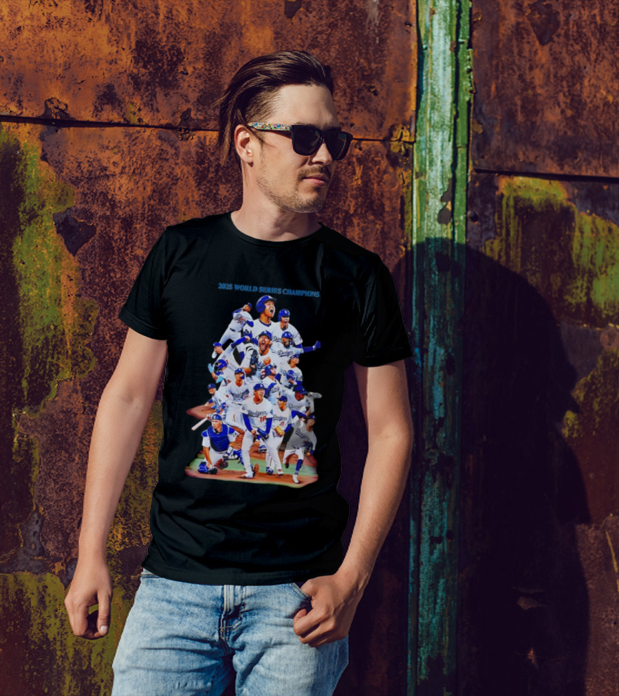 Yoshinobu Yamamoto GOAT Los Angeles Dodgers World Series Champions T-Shirt