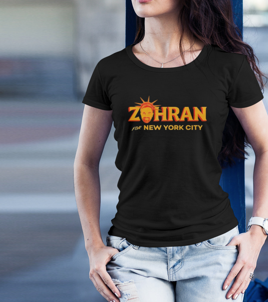 Zohran For New York City Sunburst Design T-Shirt