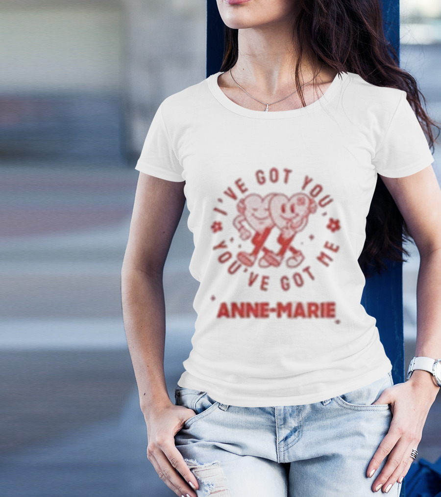 Anne Marie I've Got You You've Got Me Heart Motif T-Shirt