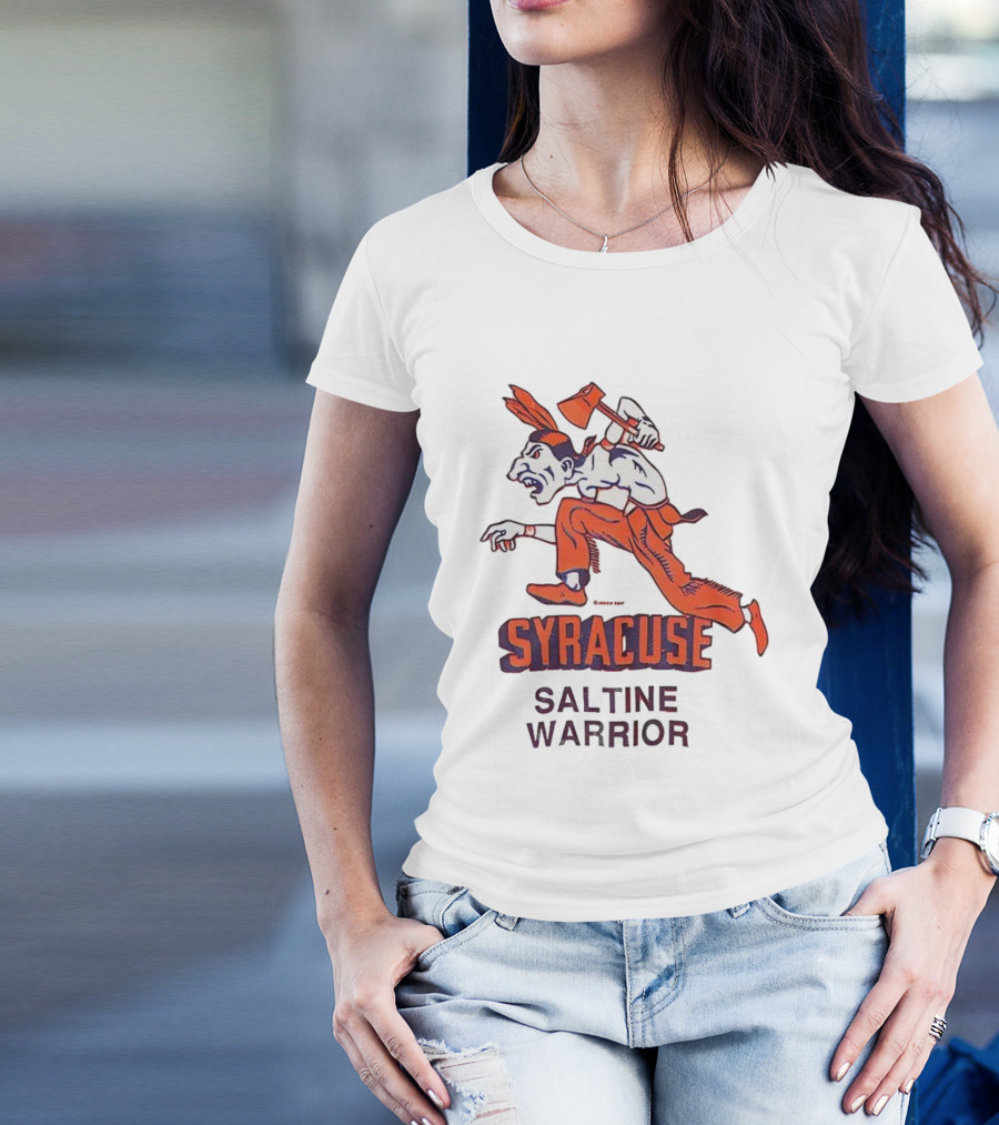 Syracuse Saltine Warrior Vintage Mascot Image T-Shirt