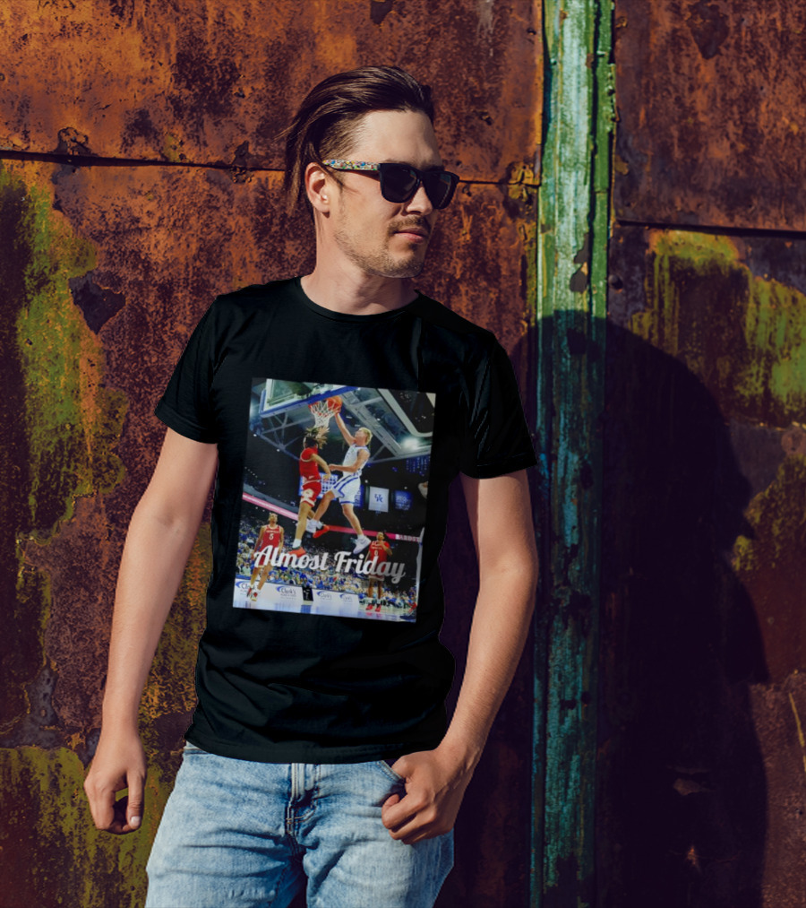 Kentucky Basketball Almost Friday Game Day Action T-Shirt