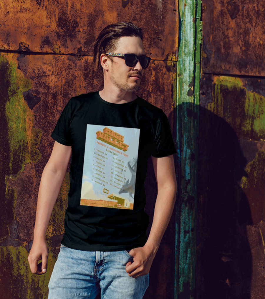 High Valley Paradise Hurricanes Tour 2026 March Dates Canada USA Locations T-Shirt