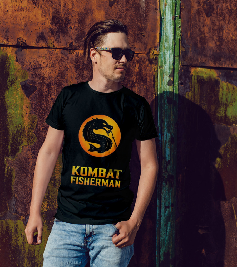 Kombat Fisherman Salmon Fishing Combat Gaming T-Shirt