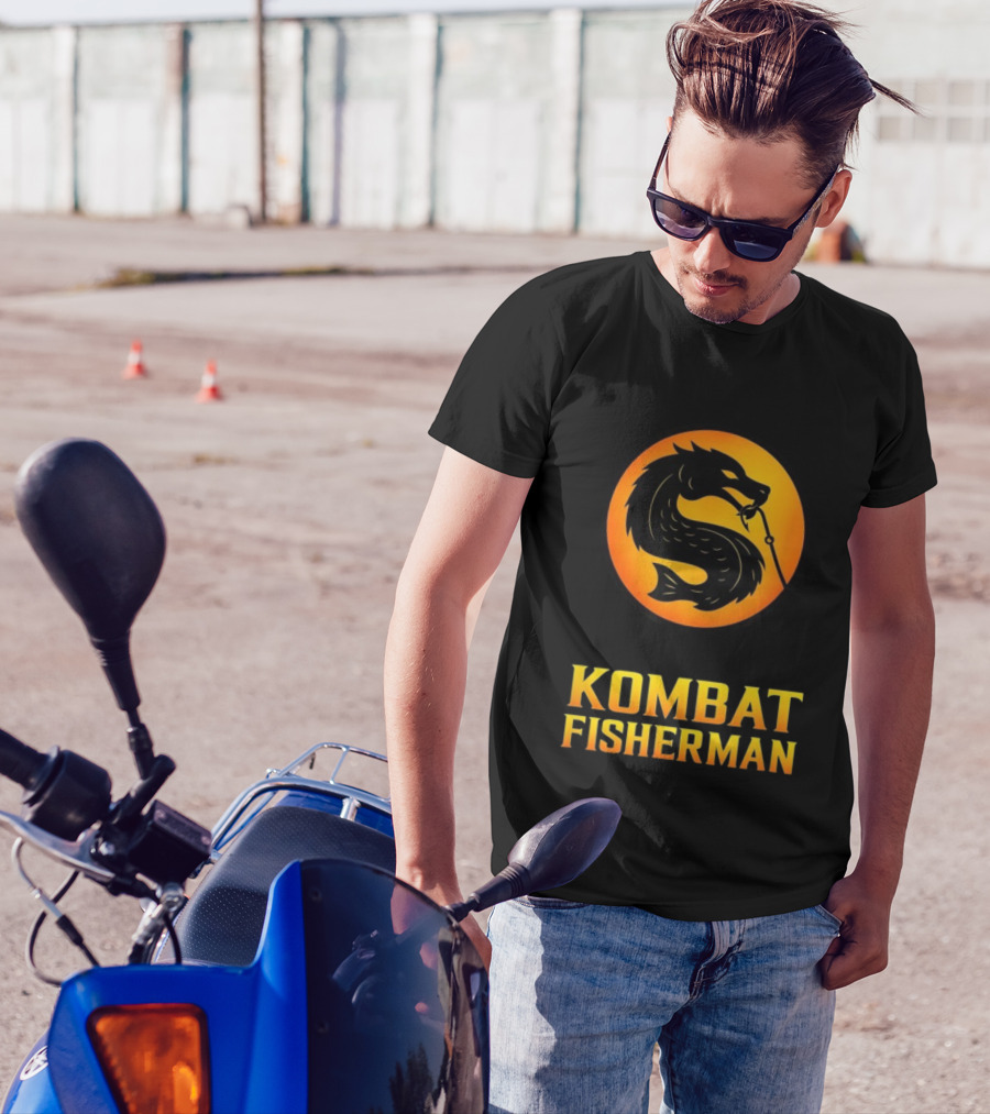 Kombat Fisherman Salmon Fishing Combat Gaming T-Shirt