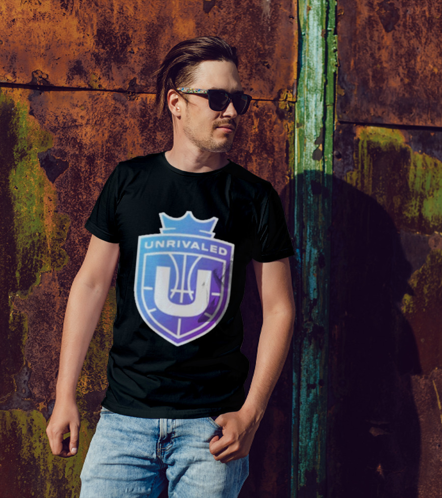 Unrivaled Gradient Basketball Crest T-Shirt