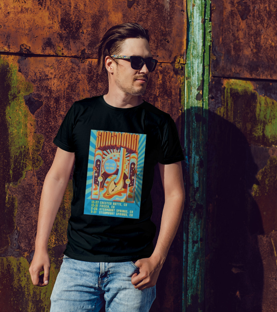 Sunsquabi NYE CO Ski Tour 2025 2026 Crested Butte Frisco Steamboat Springs Event Dates T-Shirt