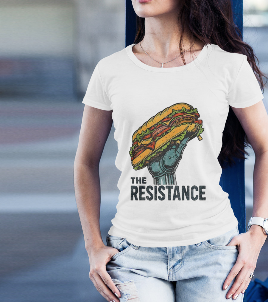 The Resistance Sandwich Fist Abolish ICE Washington T-Shirt
