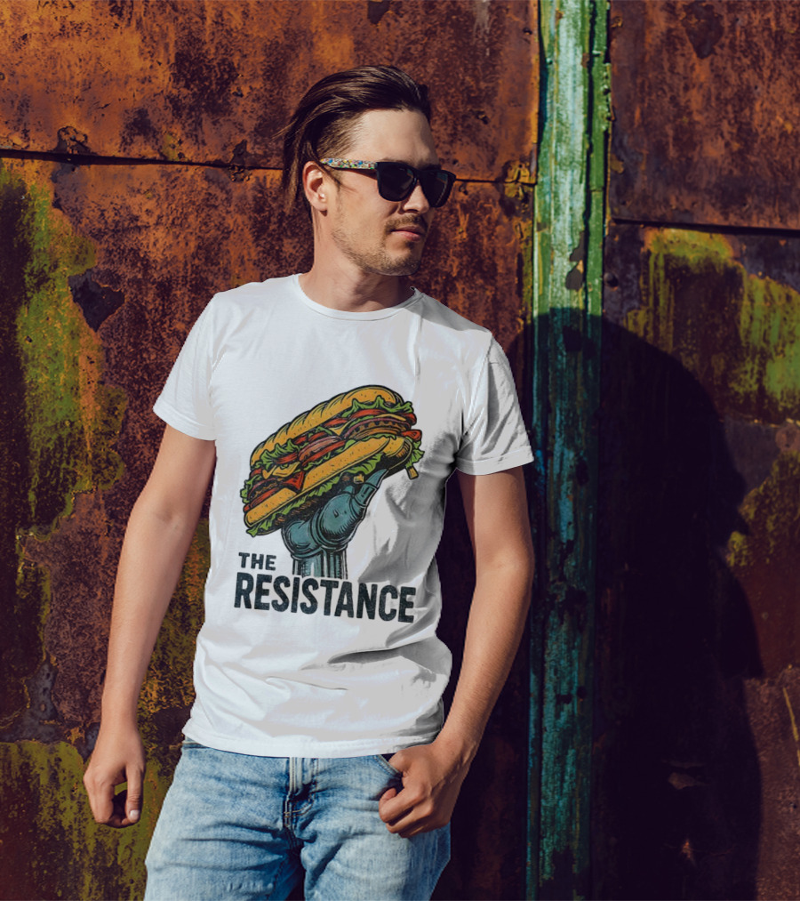The Resistance Sandwich Fist Abolish ICE Washington T-Shirt