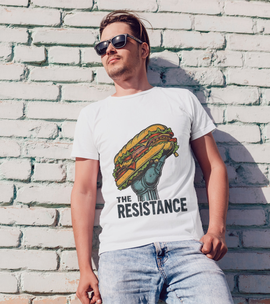 The Resistance Sandwich Fist Abolish ICE Washington T-Shirt