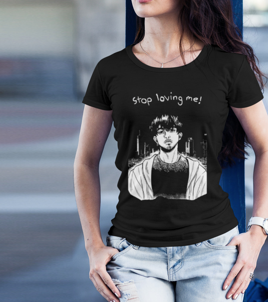 Stop Loving Me Manga Character Urban Scene T-Shirt