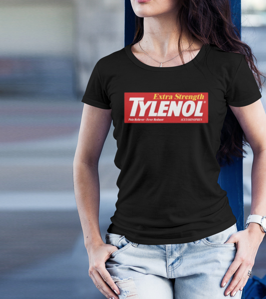 Extra Strength Tylenol Pain Reliever Fever Reducer Acetaminophen T-Shirt