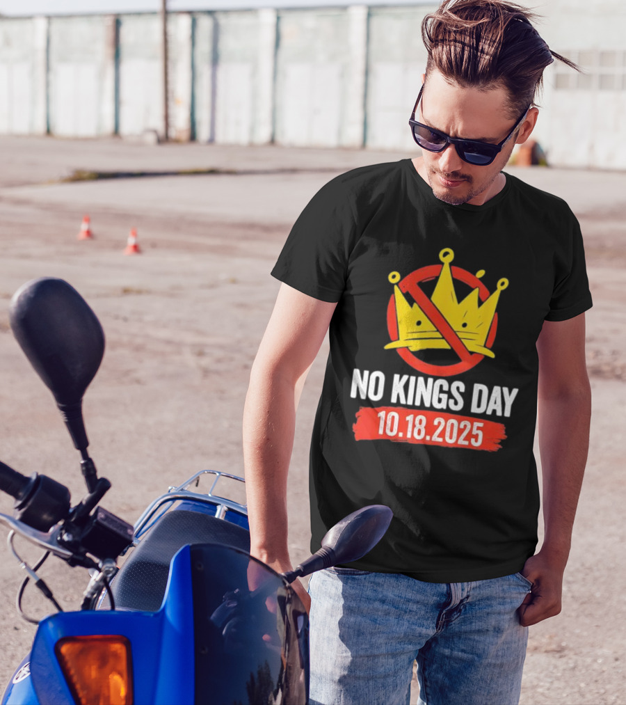 No Kings Day 10.18.2025 Crown Symbol T-Shirt