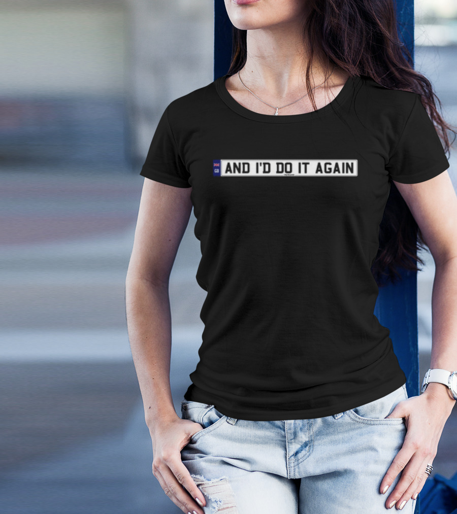 Only The Poets And I'd Do It Again UK Flag Icon T-Shirt