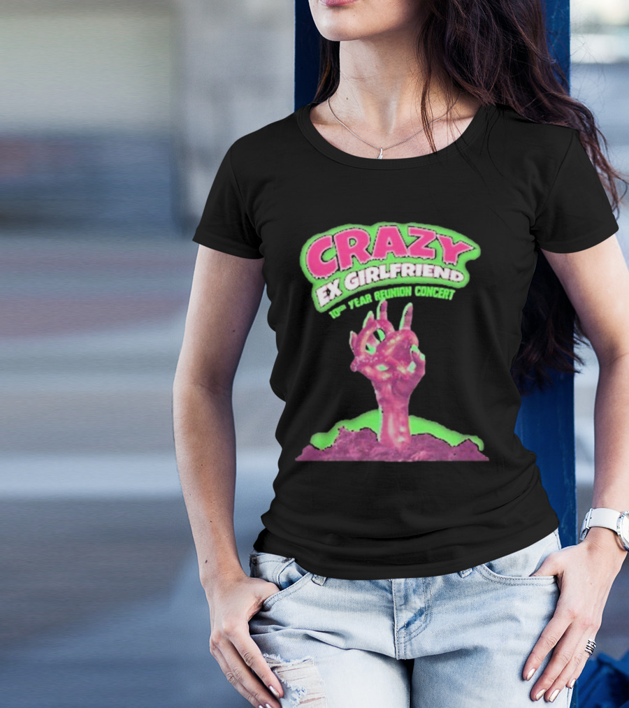 Rachel Bloom Crazy Ex Girlfriend 10th Year Reunion Concert Zombie Hand T-Shirt