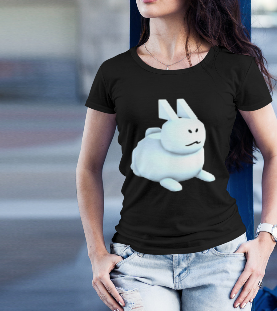 Reel Rebels Gubby Roblox Cute White Rabbit T-Shirt