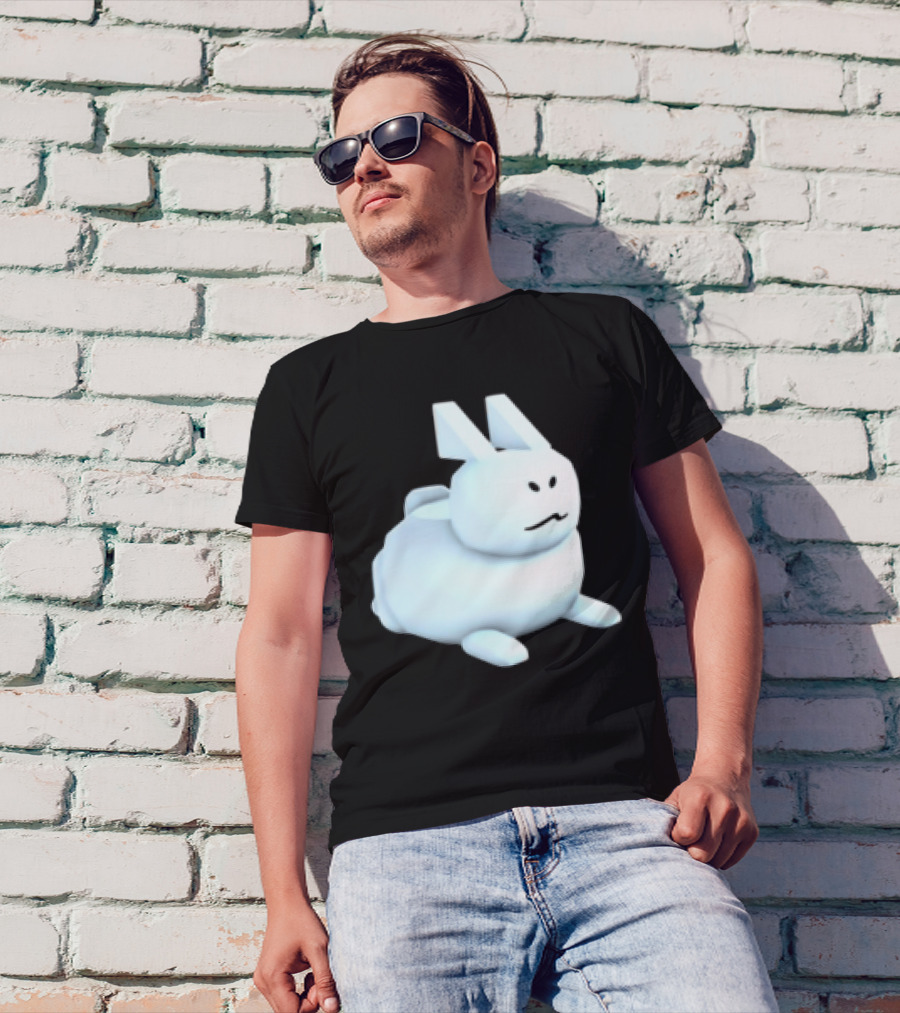 Reel Rebels Gubby Roblox Cute White Rabbit T-Shirt