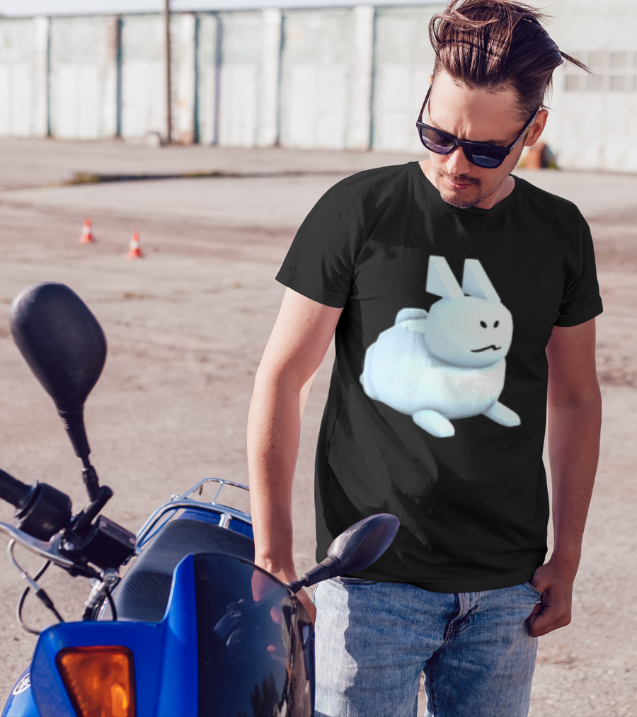 Reel Rebels Gubby Roblox Cute White Rabbit T-Shirt