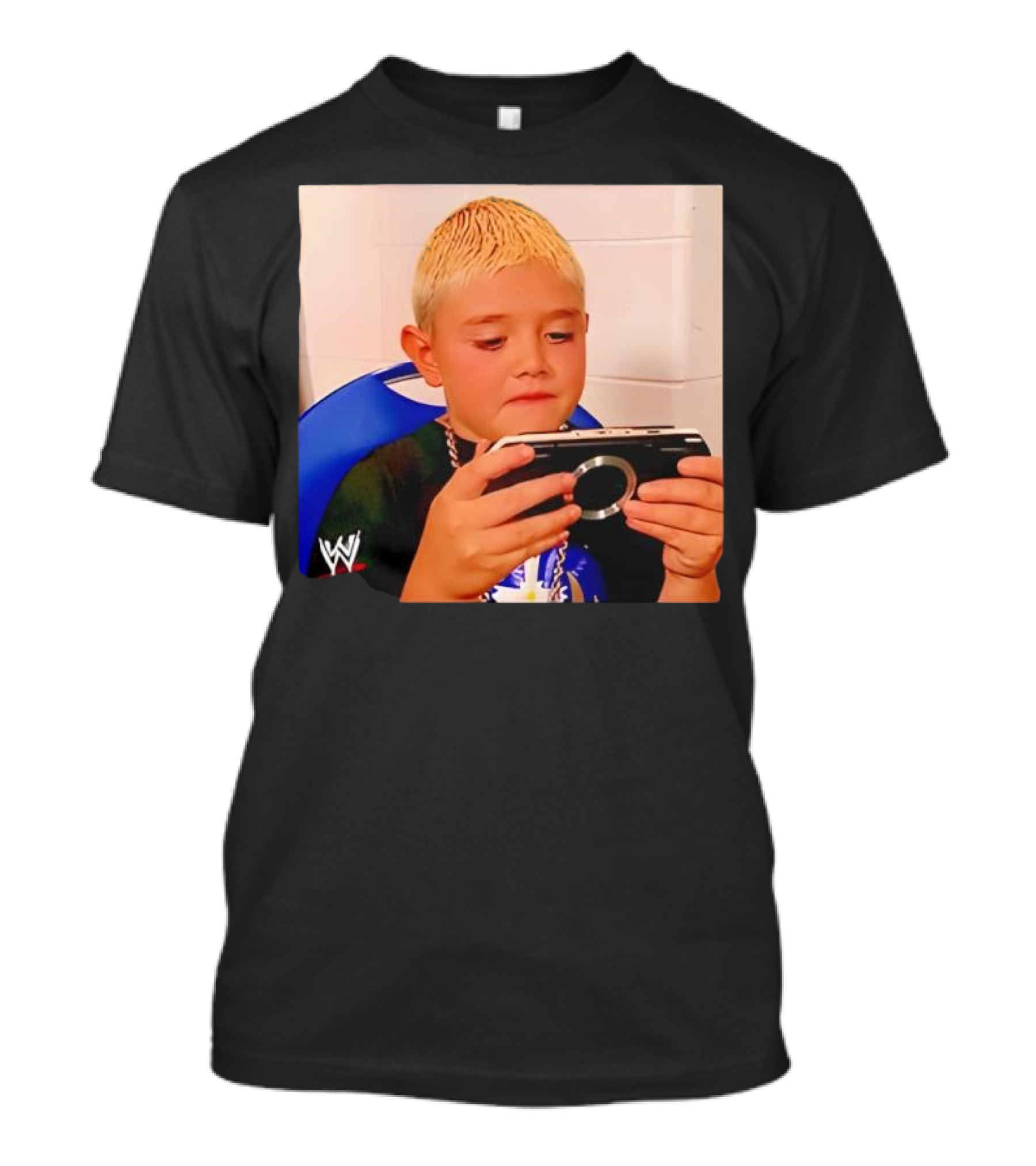 Dominik Mysterio Young WWE Star Playing PSP T-Shirt
