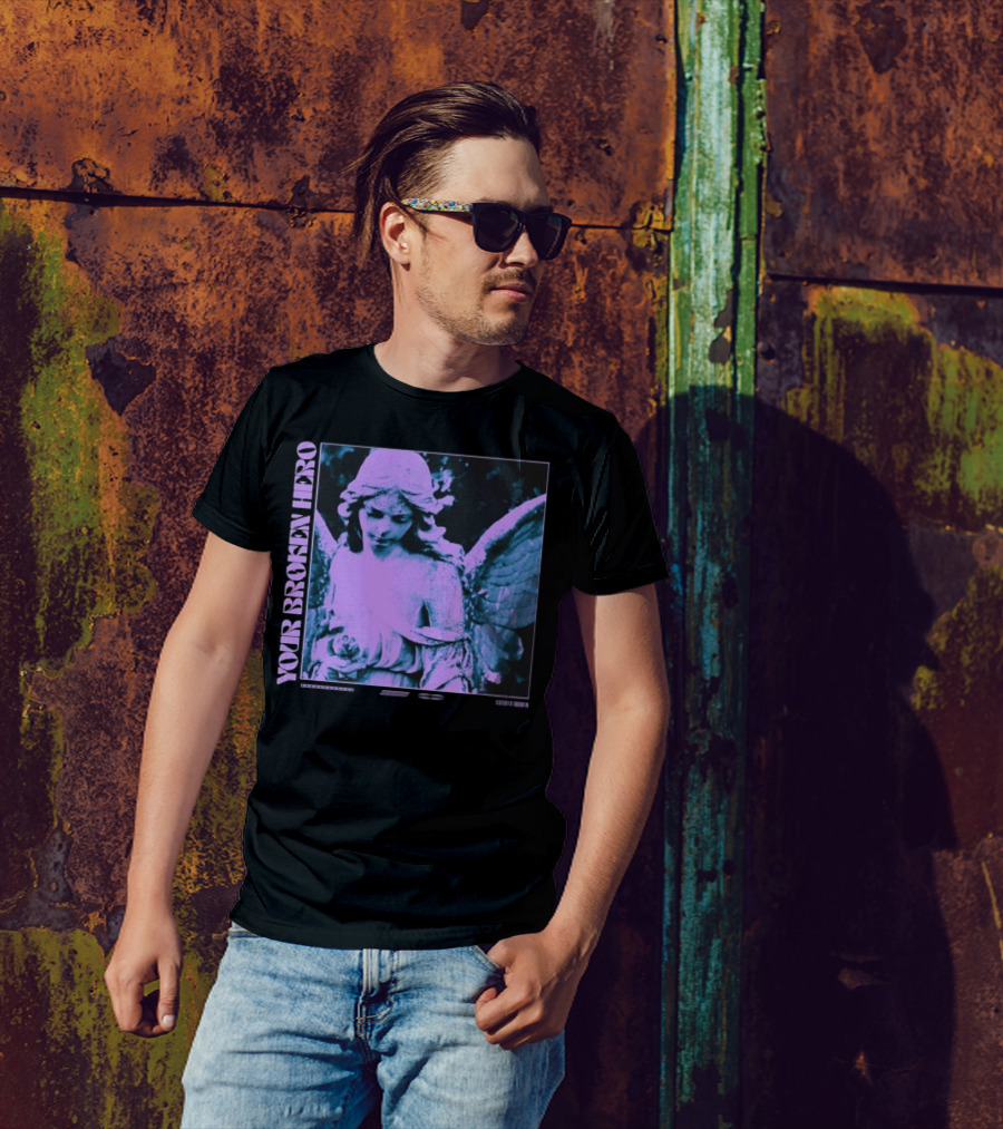 Your Broken Hero Emo’s Not Dead Angel T-Shirt