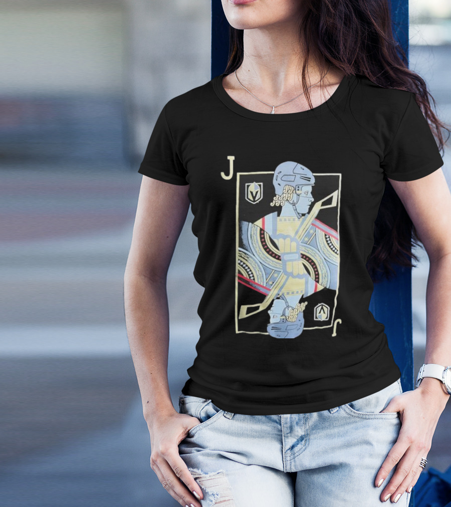 Fanatics Jack Eichel Vegas Golden Knights Playing Card Artwork Star Pattern T-Shirt