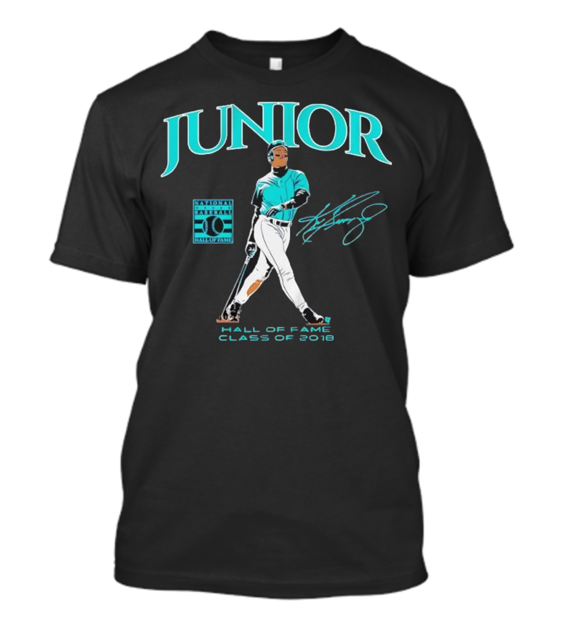 Ken Griffey Jr Junior National Baseball Hall Of Fame Class Of 2016 Signature T-Shirt