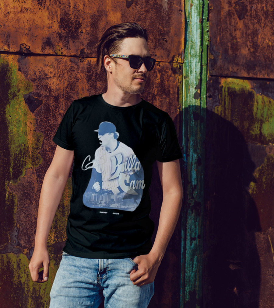 Killa Cam New York Yankees Cityscape Pitcher Style T-Shirt