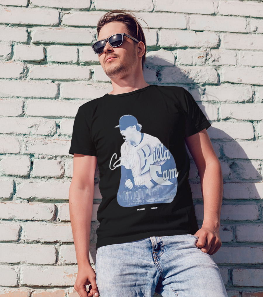 Killa Cam New York Yankees Cityscape Pitcher Style T-Shirt