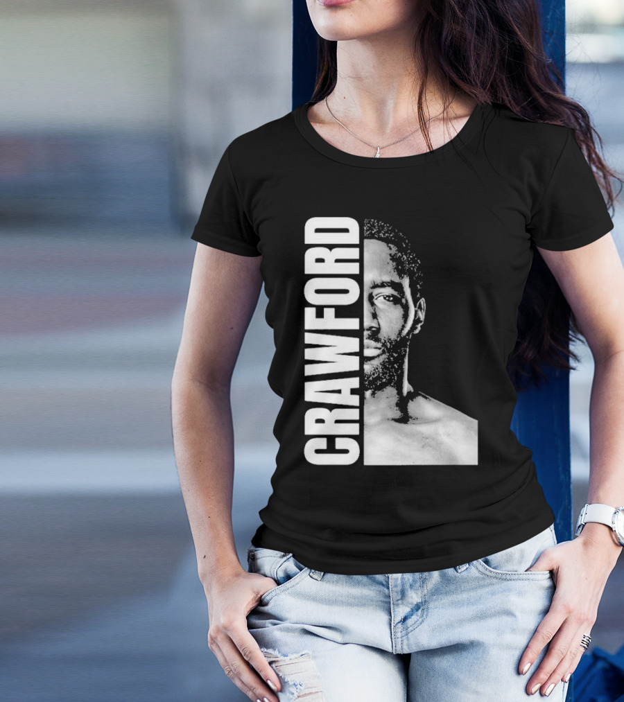 Crawford Face Of Boxing Terence Black And White Style T-Shirt