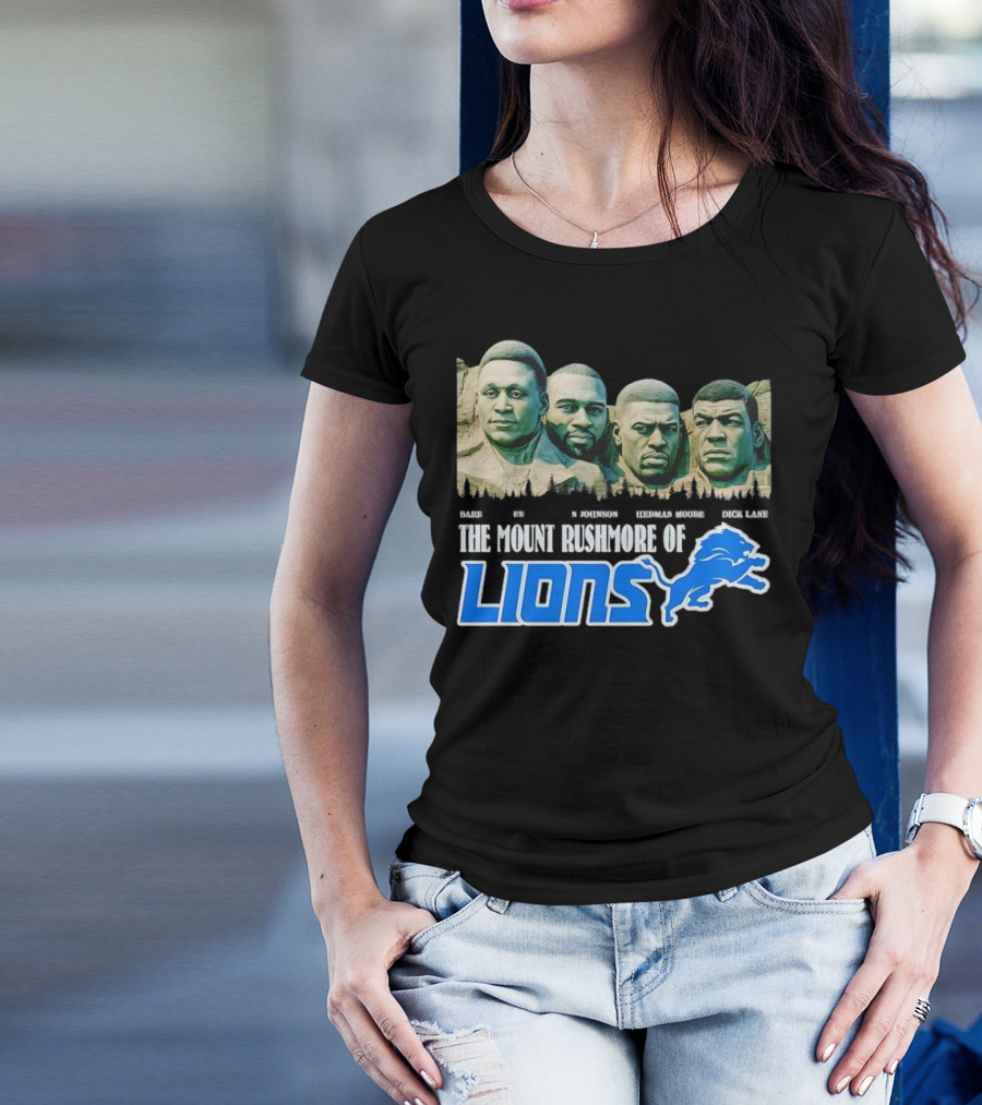 The Mount Rushmore Of Lions Sanders Johnson Moore Lane T-Shirt