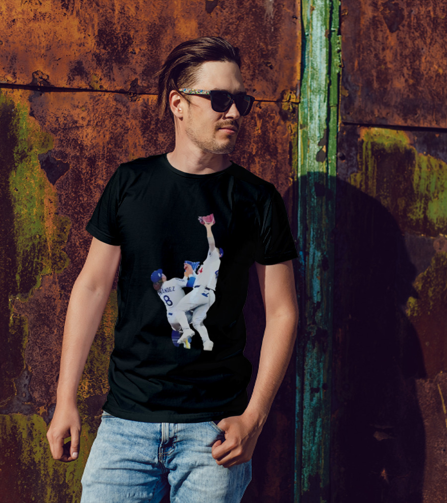 Andy Pages Hernandez Los Angeles Dodgers World Series Game 7 Catch Iconic Play T-Shirt