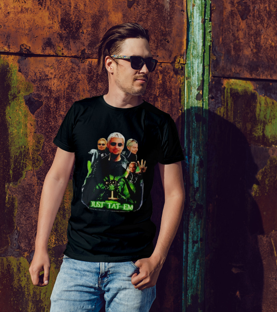 Justin Barona Just Tat Em Matrix Parody 90s Pop Culture T-Shirt
