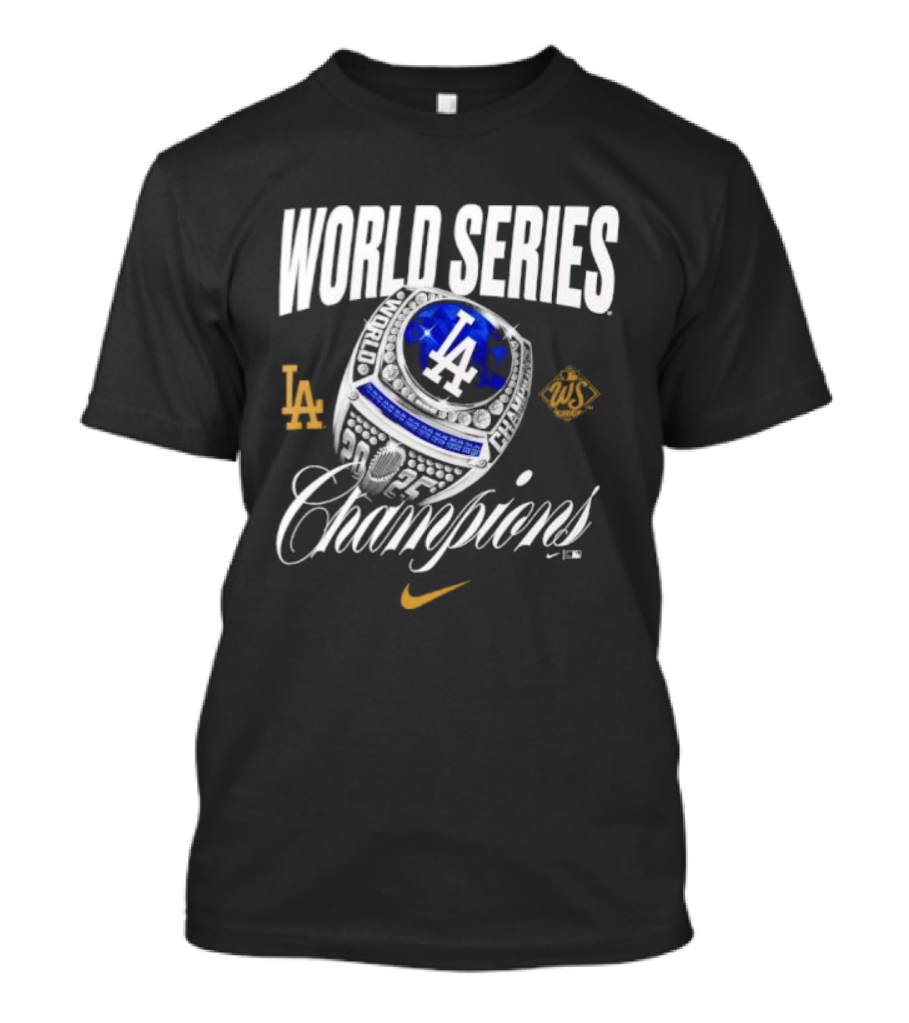 Los Angeles Dodgers Nike World Series Champions Ring 2025 T-Shirt