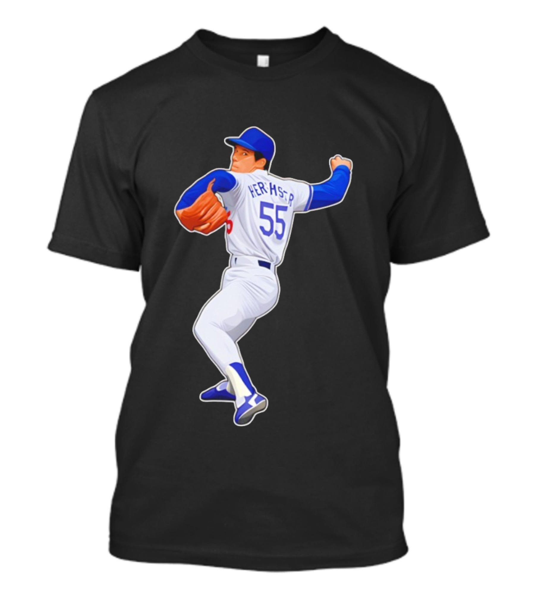 Orel Hershiser 55 Los Angeles Dodgers MLB Baseball Legend 2025 T-Shirt