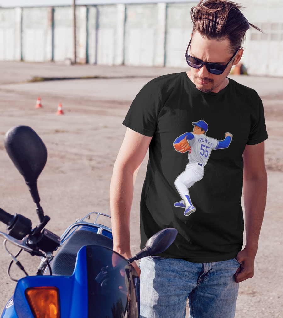 Orel Hershiser 55 Los Angeles Dodgers MLB Baseball Legend 2025 T-Shirt