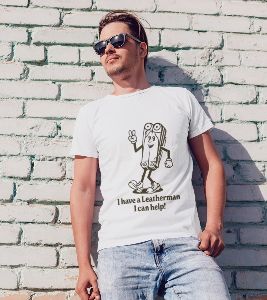 I Have A Leatherman I Can Help Cartoon Character T-Shirt