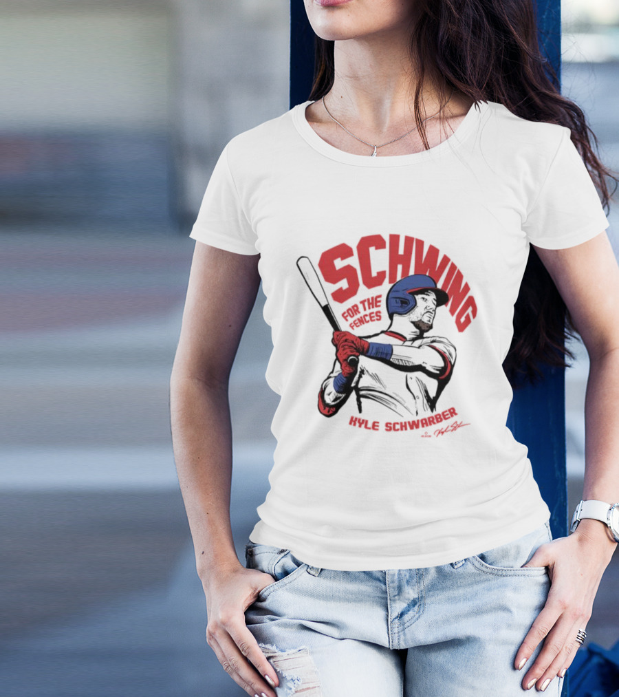 ```Schwing For The Fences Kyle Schwarber Philadelphia Signature Moment``` T-Shirt