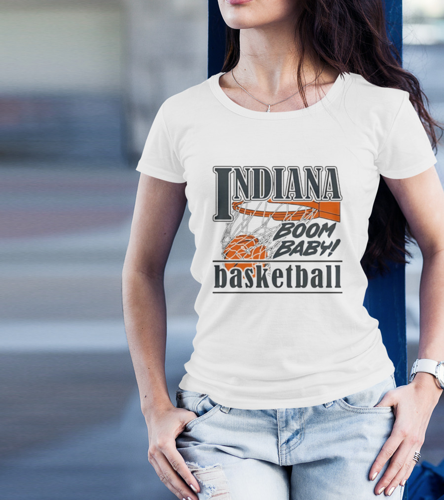 Indiana Basketball Boom Baby Hoosiers Men’s Basketball T-Shirt