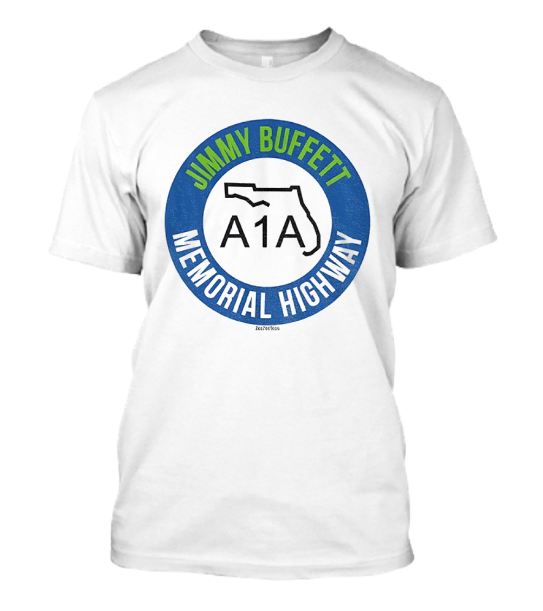 Jimmy Buffett A1A Memorial Highway Florida Outline T-Shirt